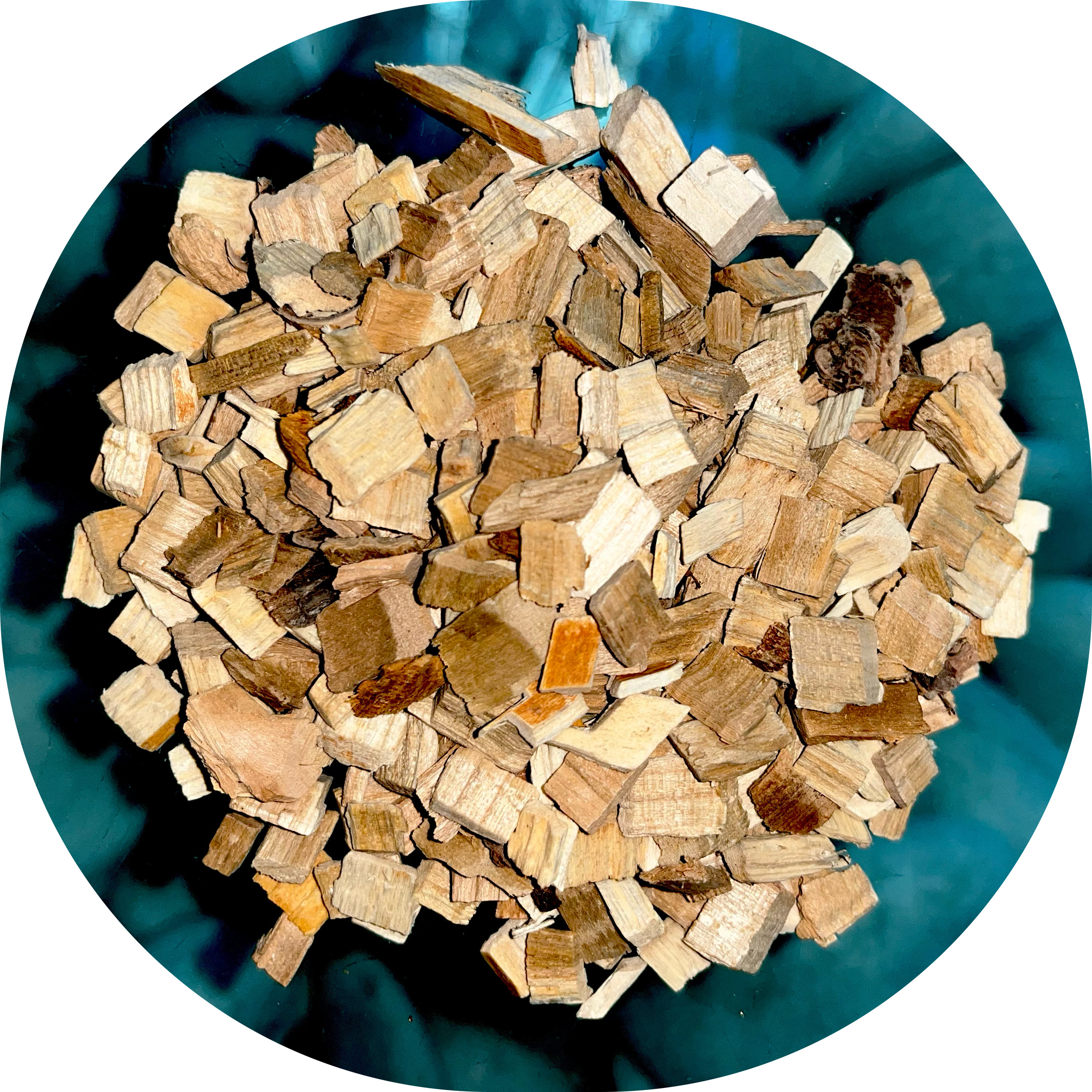 Lascas de madeira de cerejeira seca, para defumar. 250g